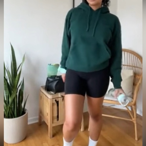 Teal Hooded Lightweight Sweatshirt - Picture 4 of 9